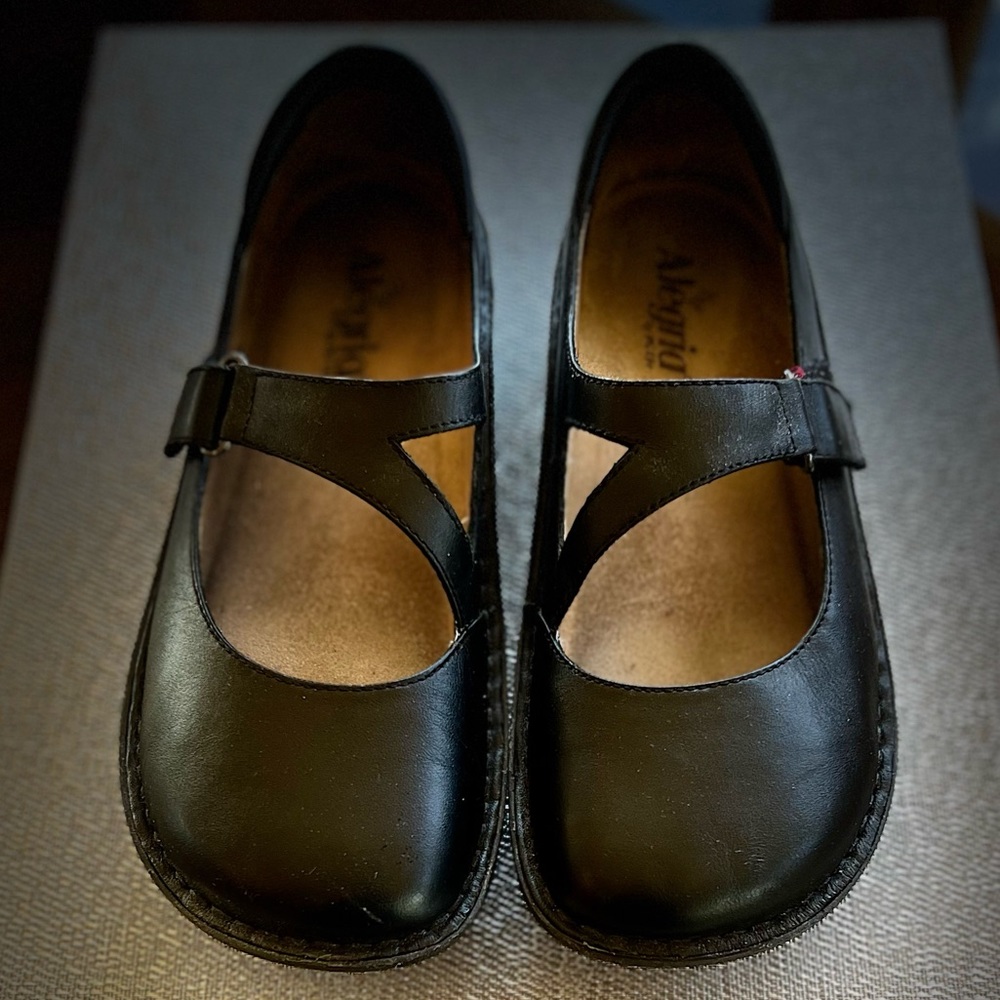 Alegria Dayna Black Mary Jane Shoes 40 - Excellent